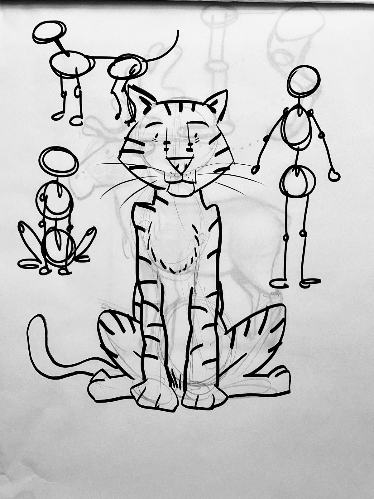 Well known illustrator delivers his first drawing class for care home residents